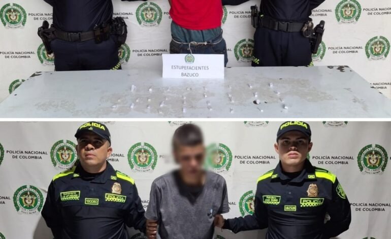 Policía de Huila captura en Garzón a dos hombres con estupefacientes