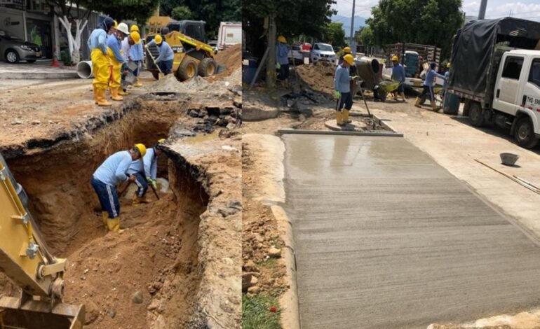 Las Ceibas EPN interviene en La Toma, Granjas y Canaima tras hundimientos viales