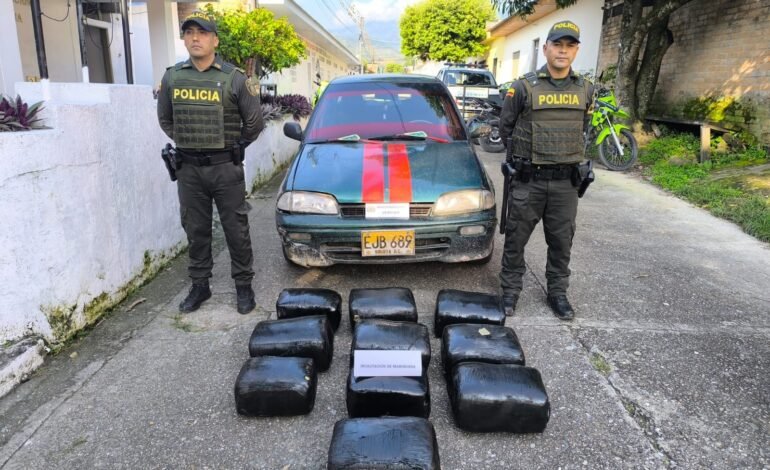 Policía incauta 66 kilos de marihuana en operativo vial en Huila