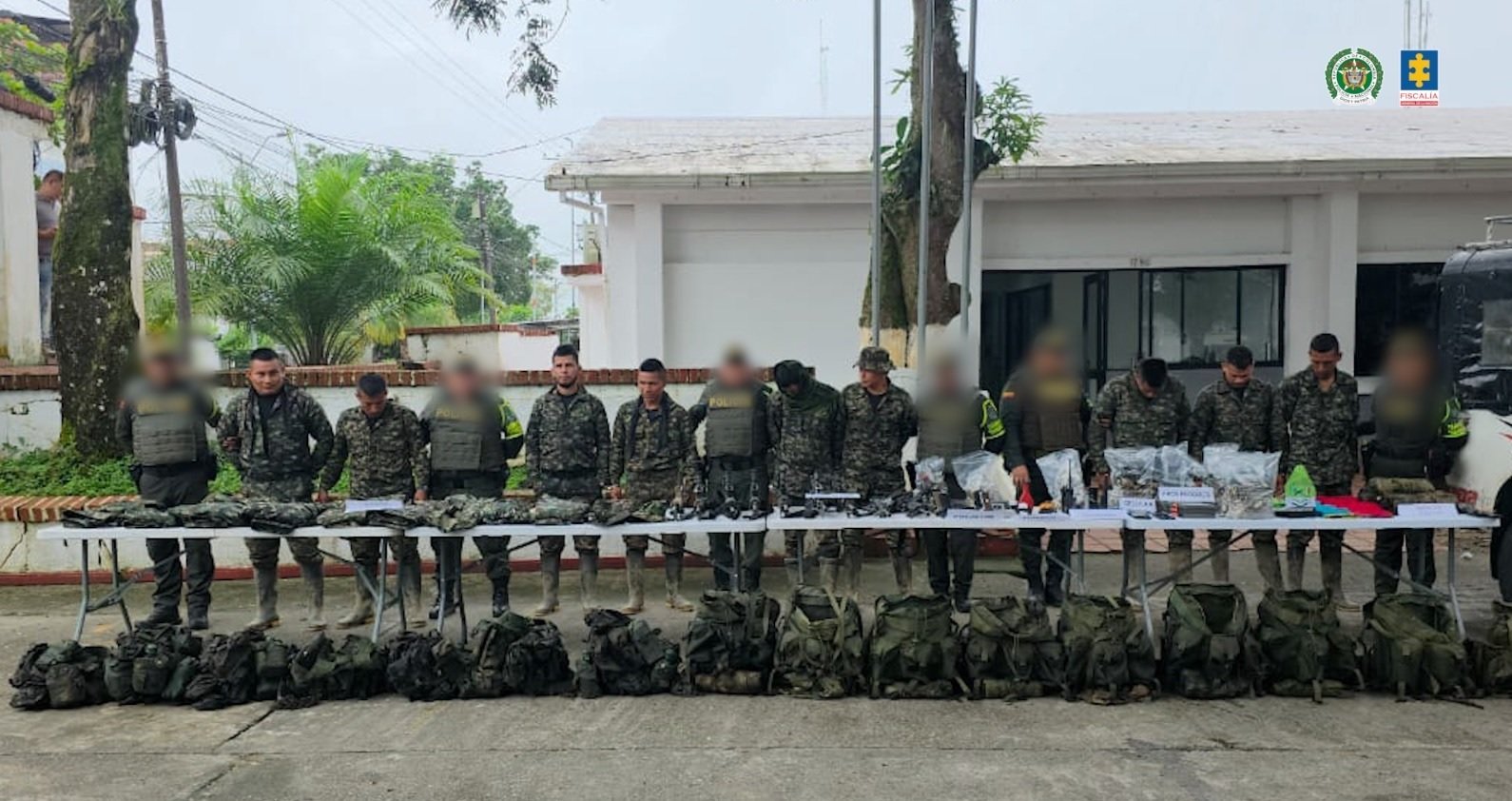 Nueve detenidos en Putumayo por transportar material bélico